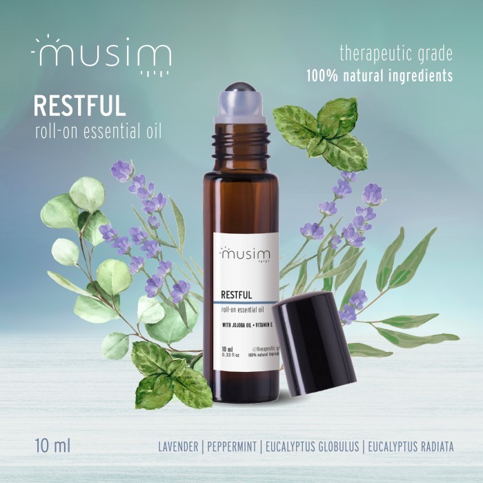 Roll-On | Restful Oil Blend Deep Sleep Insomnia Lavender 10ml - MUSIM