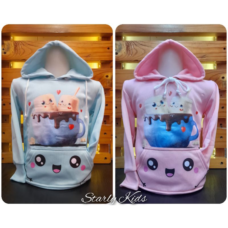 Sweater Anak Perempuan Marshmallow/Kids Sweater/Sweater Anak Perempuan/Sweater Anak Cewek Tebal/Swea