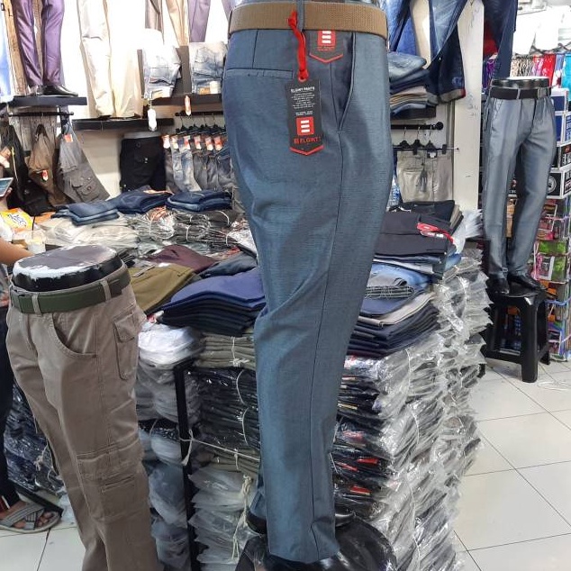 Mall HARGA PROMO celana formal pria mengkilat brand elgintcelana kantor pria formal terlariscelana f
