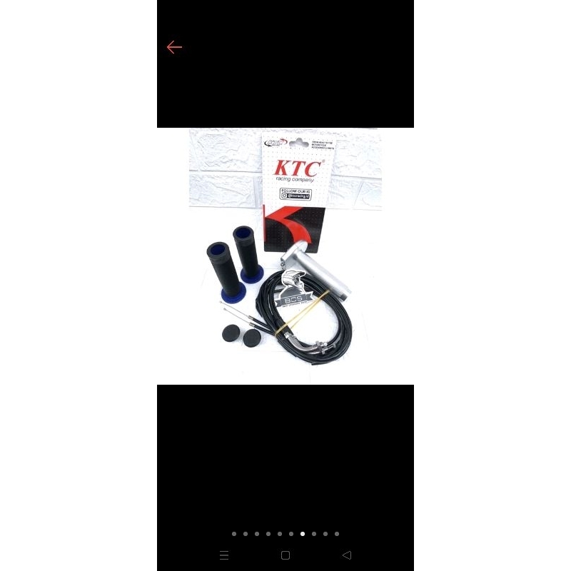 GAS SPONTAN KTC 2 KABEL PLUS GRIP gas spontan dua kabel KTC racing original gas spontan