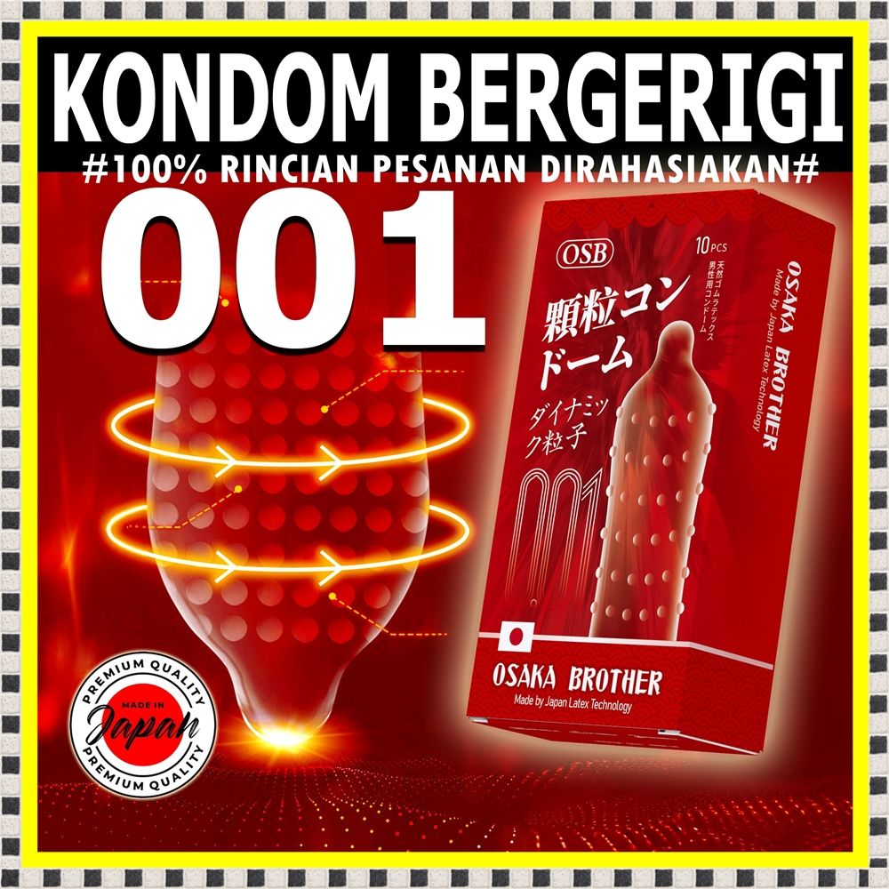 Love Kondom OSB Osaka Brother Varian Lengkap Kondom Gerigi Pipi Lembut Gerigi Dot - Rahasia PEmbelia