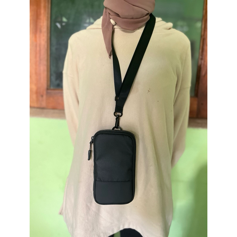 TAS DOMPET HANGING WATERPROOF KALUNG LEHER