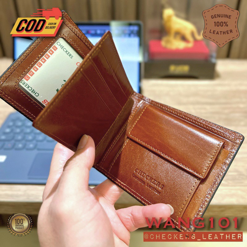 WANG101 -- Dompet Kulit CHECKERS 45N Original - Jaminan Asli atau Uang Kembali
