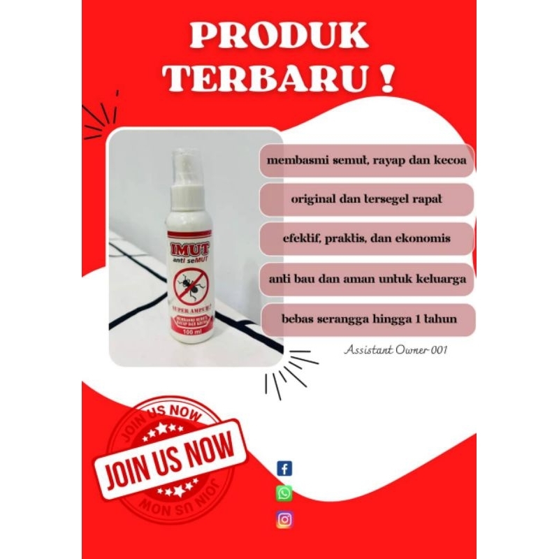 IMUT anti semut  kecoak, serangga, dll