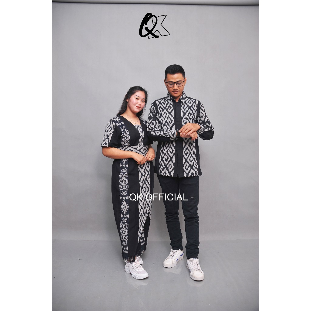 BAJU KAIN TENUN  Baju couple / dress / kemeja / kain tenun asli / baju / baju pria dan wanita / moti