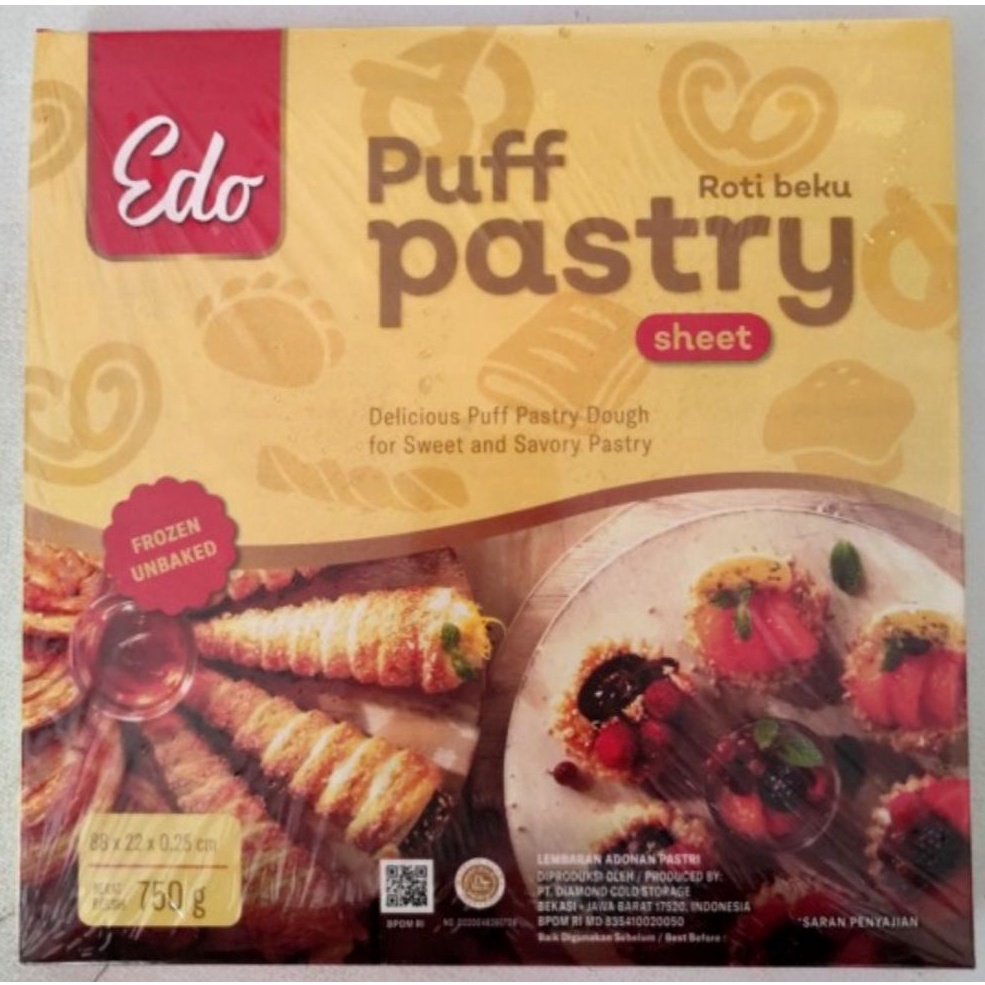 

COD Edo Puff Pastry Sheet 75gram Puff GosendGrab Only