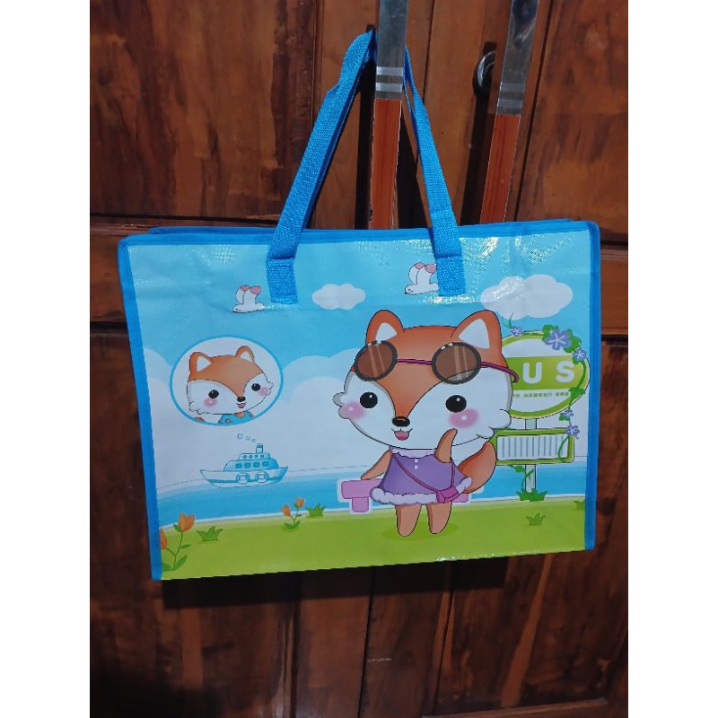 bigbeg - Tas Karung Plastik 40x30 cm Tas Bekal Makanan Jinjing Tas Serbaguna Totebag