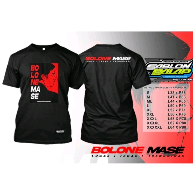 Kaos Bolone Mase Relawan Gibran Rakabuming Prabowo Gibran~ FREE STIKER
