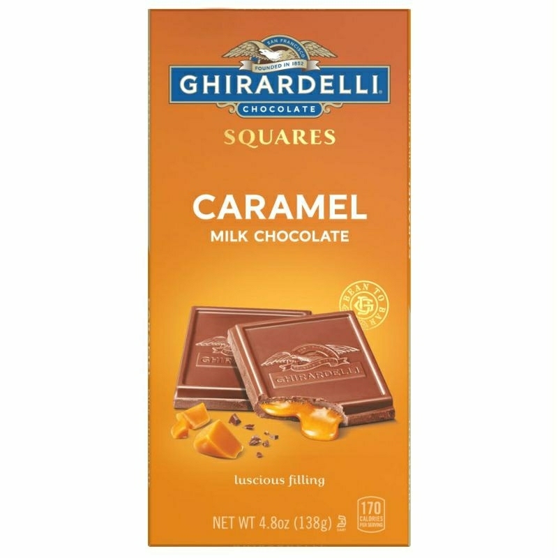 

GHIRARDELLI Squares Luscious Filling Caramel Milk Chocolate Bar 138g