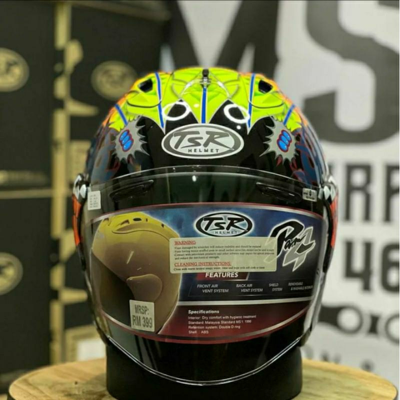 Helm Tsr Ram4 Motif Russel Black