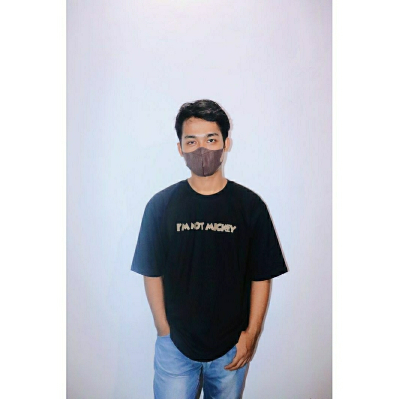 CATZ T-Shirt Oversize Kucing Oren NotMickey Unisex - Pria & Wanita