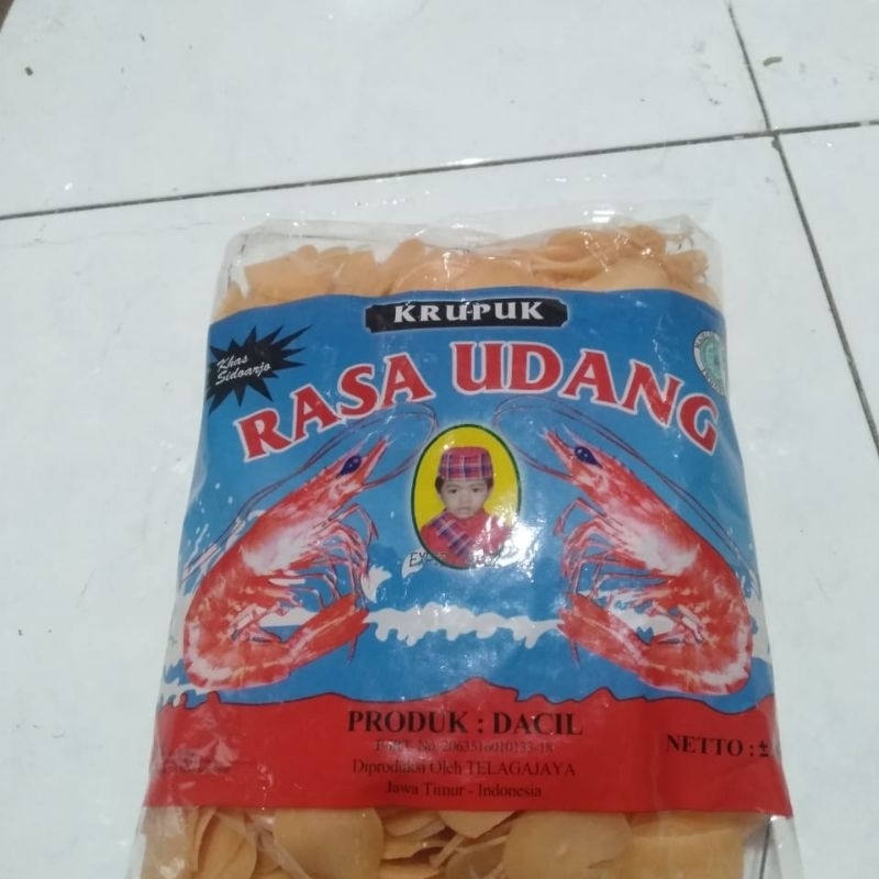 

Kerupuk Gado-Gado Besar Sari Udang Dacil kemasan 500 Gram