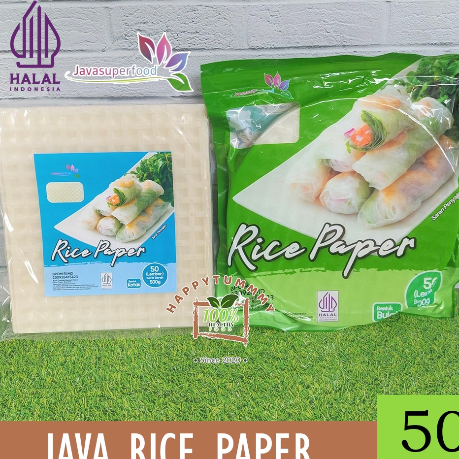 

DiSkon HPT RICE PAPERS 5 Lembar Kulit Lumpia rice papers JAVA SUPER FOOD