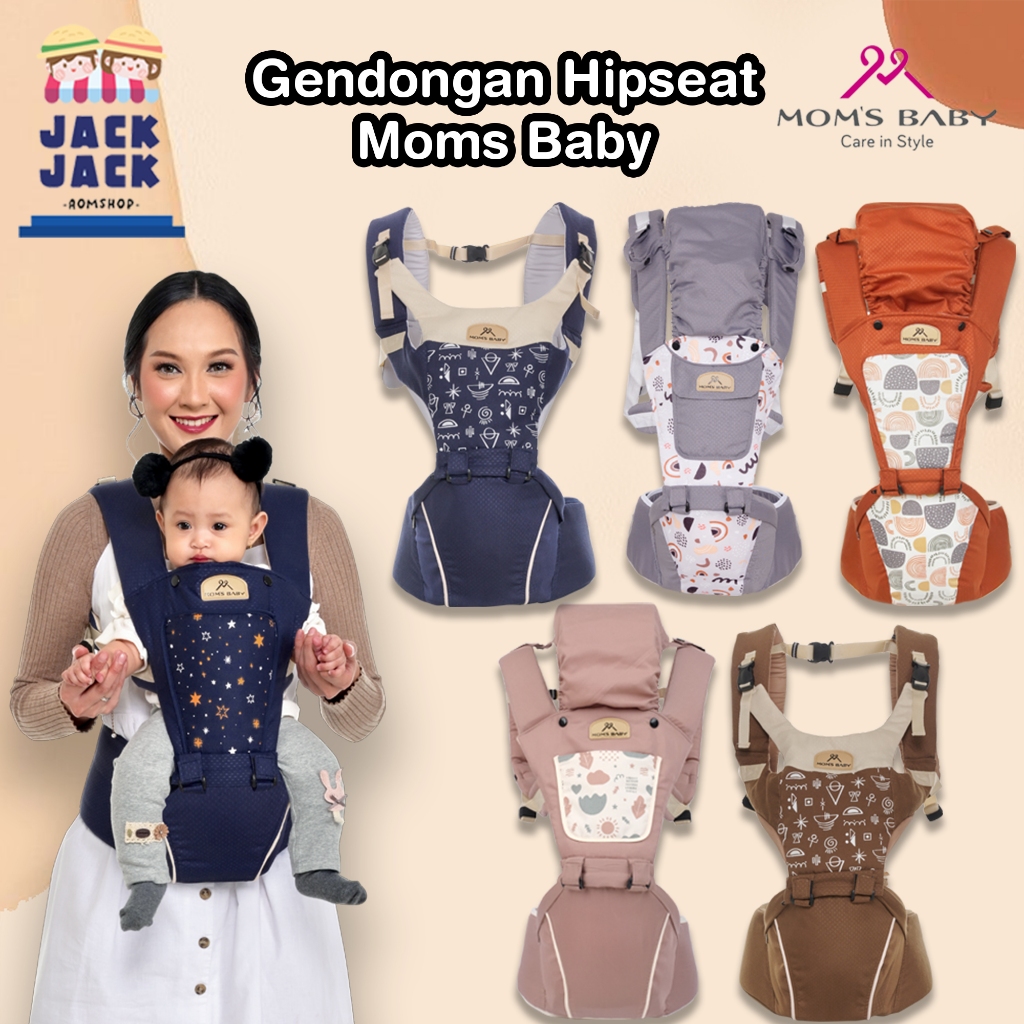 Moms Baby Gendongan Hipseat Cactus/Boho Series | Moms Baby Gendongan Bayi Depan Cactus/Boho Series