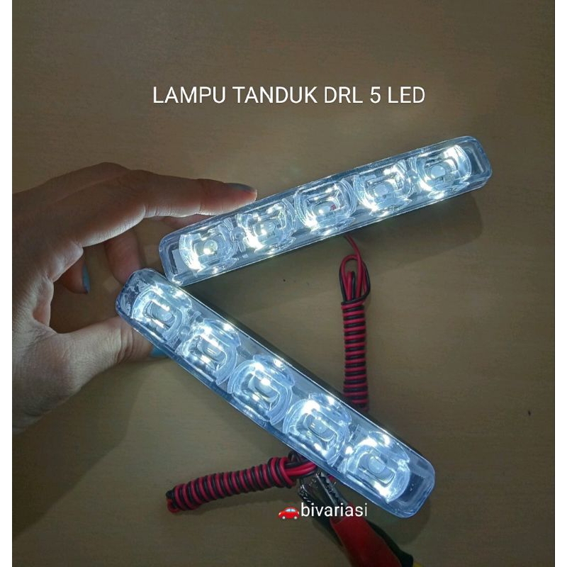Lampu  bumper depan 5 mata luxury / lampu tanduk 5 mata led putih / lampu drl 5 mata putih