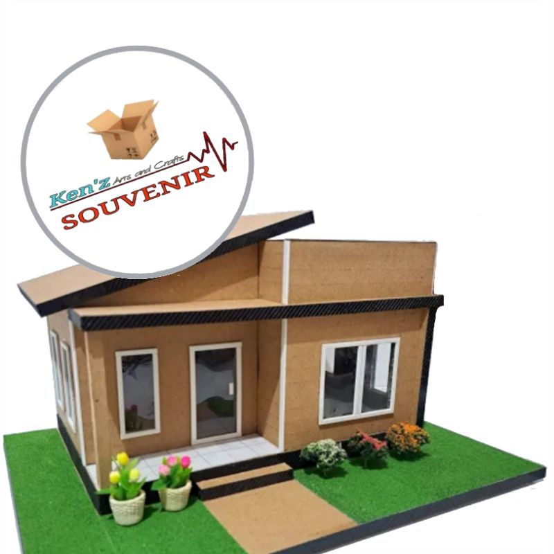 maket diorama prakarya rumah kardus 112 (kerajinan kardus)