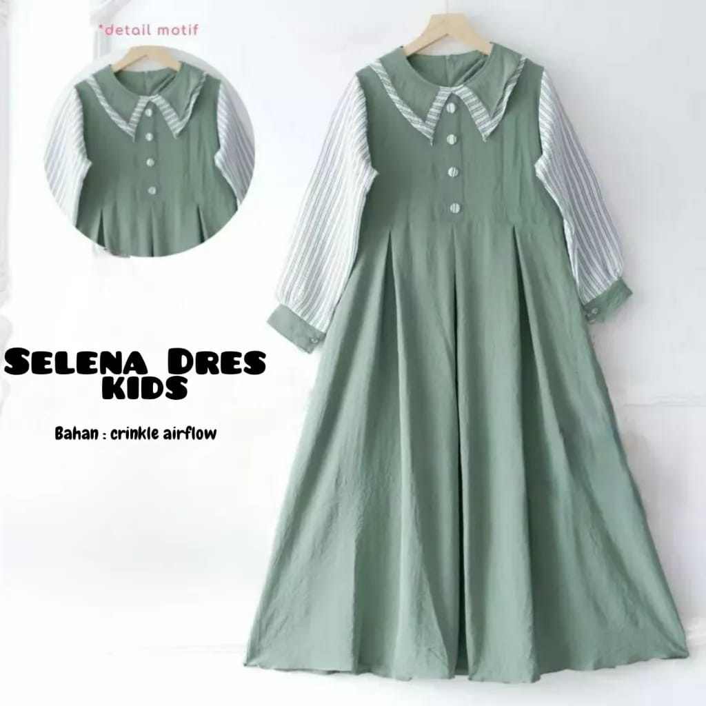 BAJU MUSLIM ANAK PEREMPUAN UMUR 12 TAHUN DRESS MUSLIM TERBARU 2021 SETELAN GAMIS SYARI ANAK MURAH