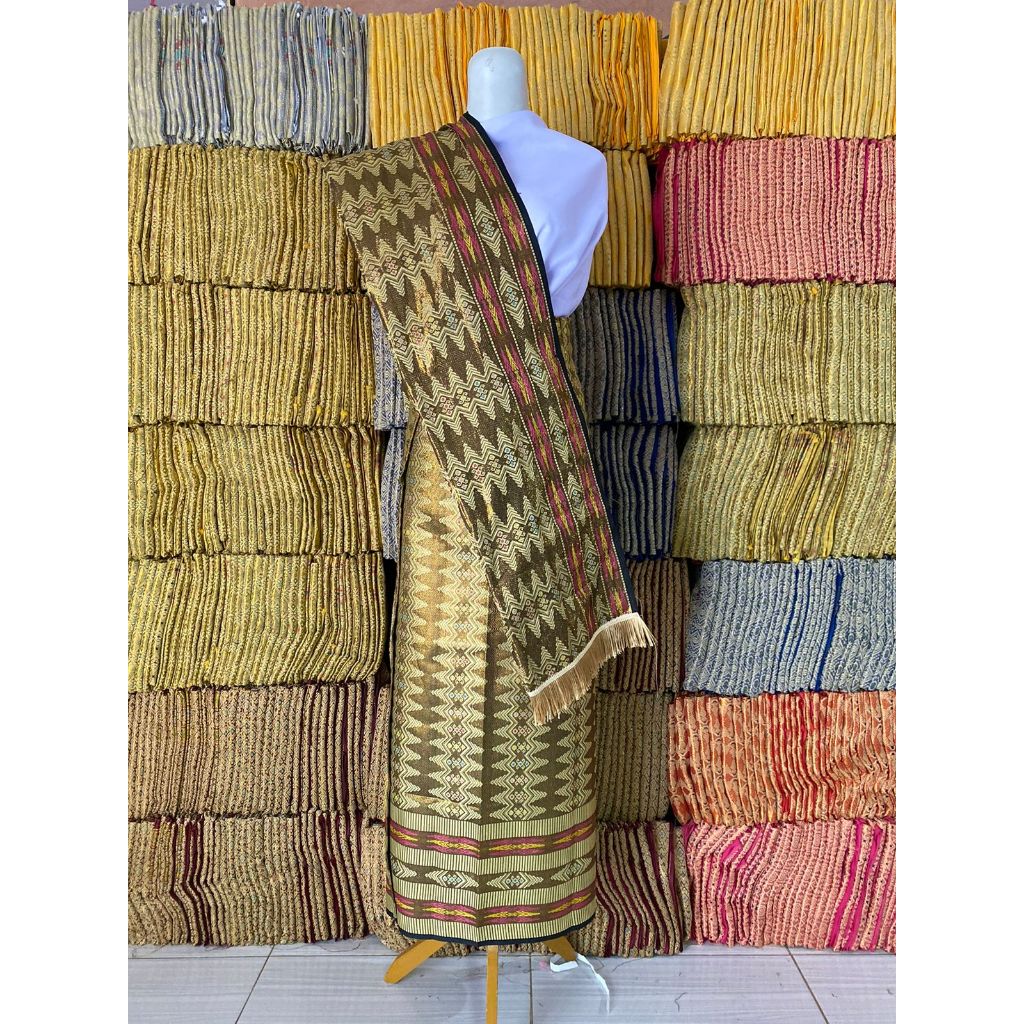 ROK SONGKET SET SELENDANG, Rok Lilit, Rok Songket kekinian Variasi Warna Hitam