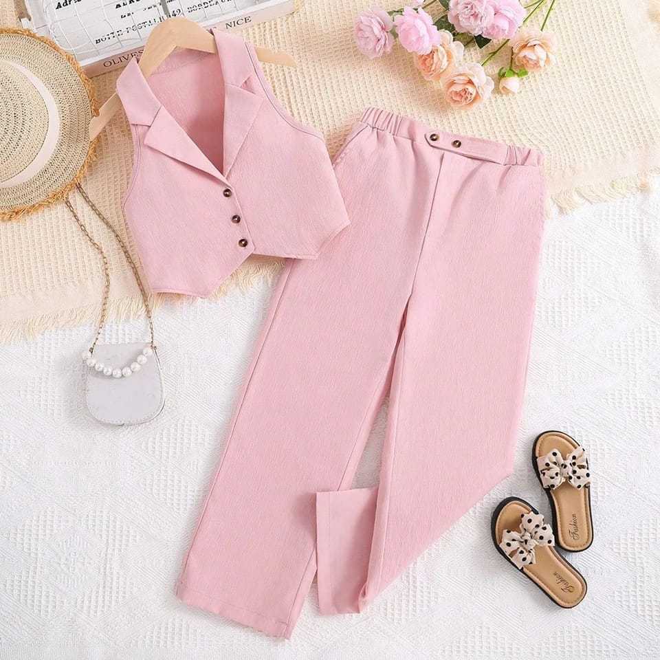 CHATEZ GIRL SET Setelan Anak Perempuan Baju Anak Import impor  Setelan Blazer Korean Style Casual Ke