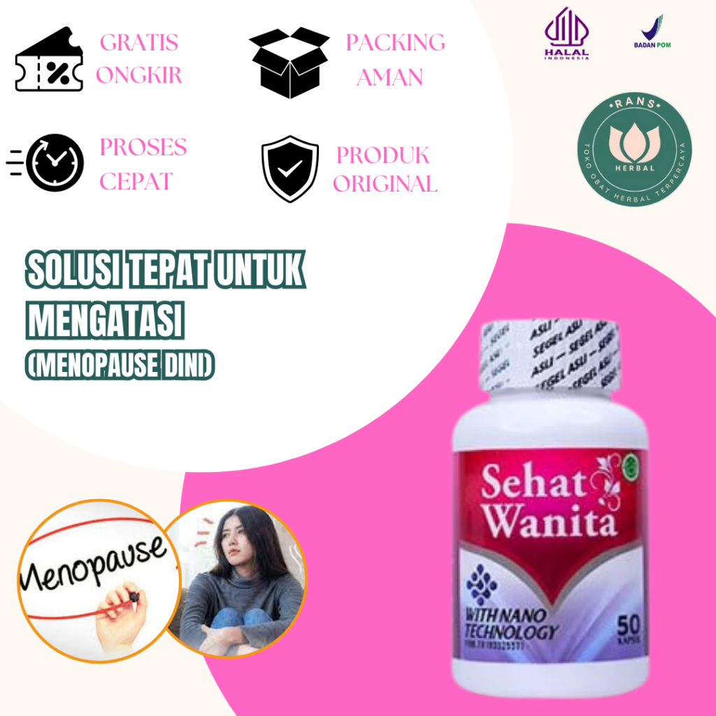 Walatra Sehat Wanita Obat Menopause Dini, Obat Pelancar Haid, Obat Tidak Haid Berbulan bulan, Obat T