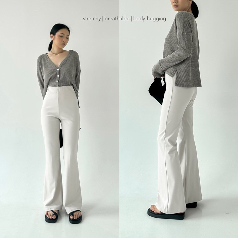 Flare Pants - Highwaist Kulot Cutbray - Highwaist Flare Pants