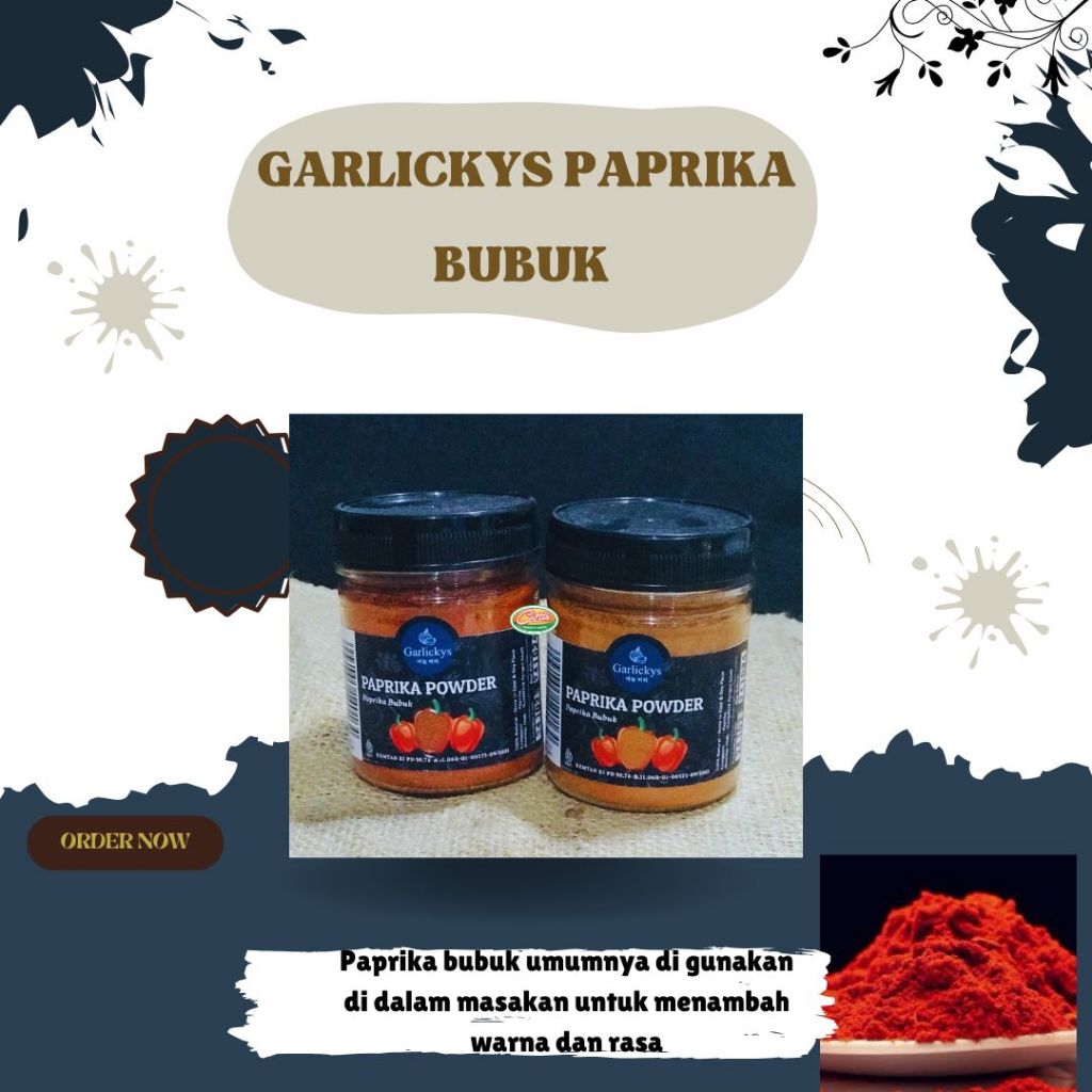 

PAPRIKA BUBUK GARLICKYS 42 GR