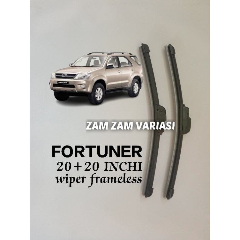 Wiper Fortuner 2010 model frameless