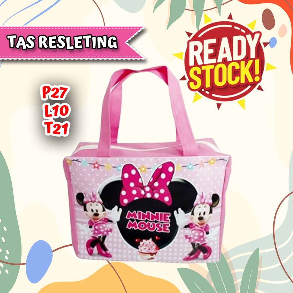 

Tas Souvenir Ultah Minnie mouse Model Resleting Ready Stock