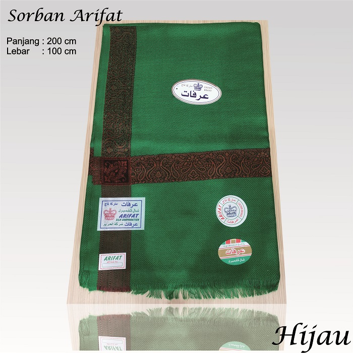 Sorban Arifat/ Rida / Sorban Hijau / Sorban Yasmine / Sorban Kashmiri Arifat