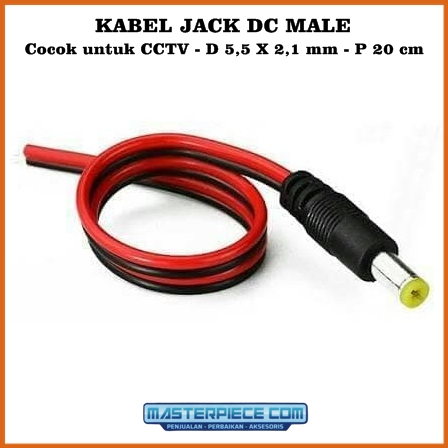 Male Power Cable CCTV Kabel 12V Plug DC Adaptor Kamera CCTV