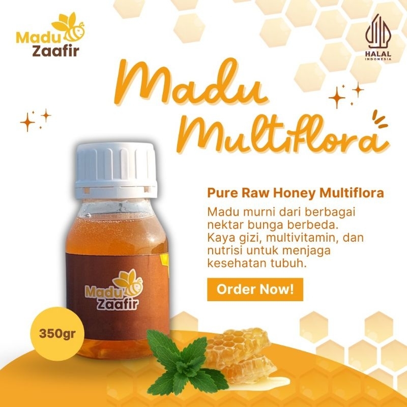 

Madu Asli | Madu Multiflora | Pure Raw Honey | Madu Murni | 350 gram