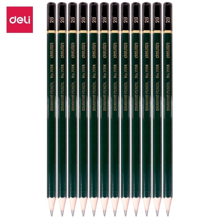 

DELI - Pensil Kayu 7084 2B Dark Green