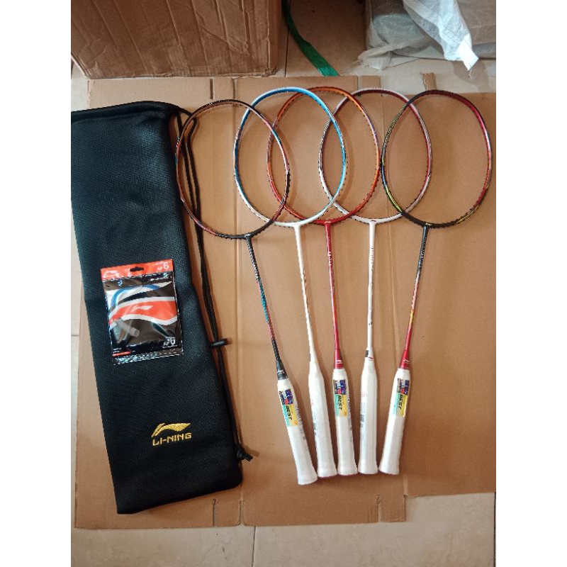 RAKET BADMINTON LINING IGNITE 8 ORIGINAL FREE TAS SENAR GRIP 30LBS HEAD HEAVY