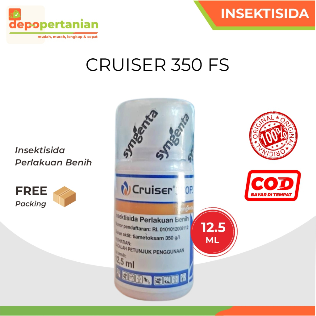 Depo Pertanian - Cruiser 350FS 12,5ml Tiametoksam Insektisida Perlakuan Benih Pembasmi Hama Tanaman