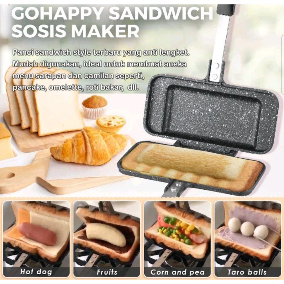 double-sided sandwich baking pan YM