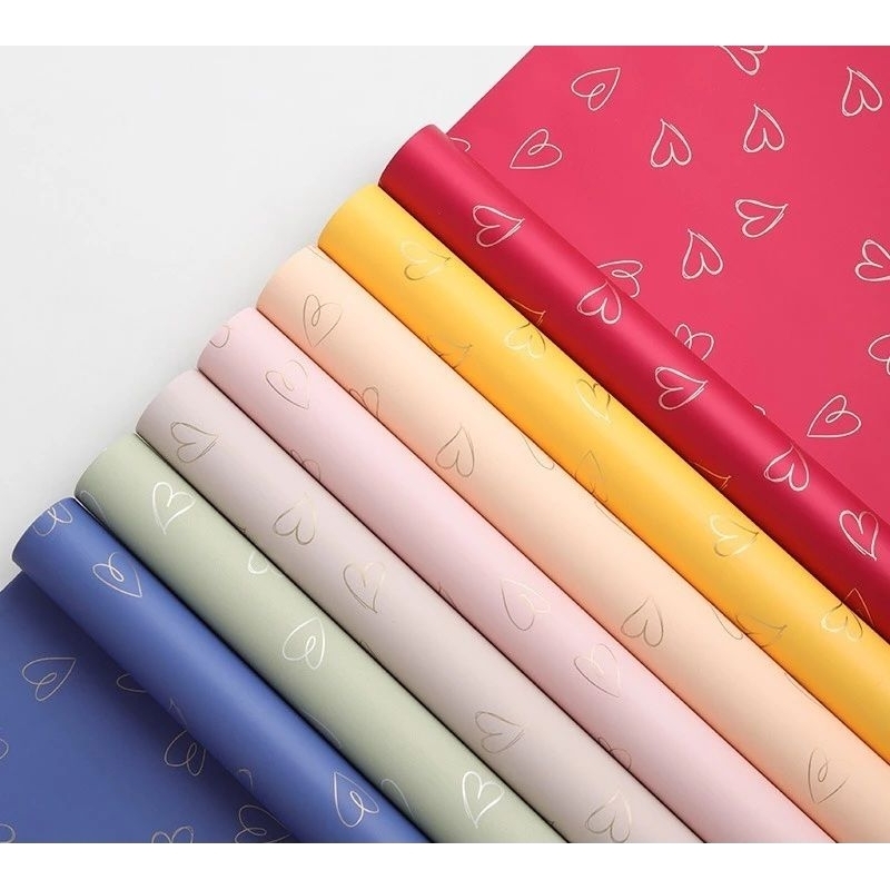 

Cello kertas motif love gold Sumbersekarsari