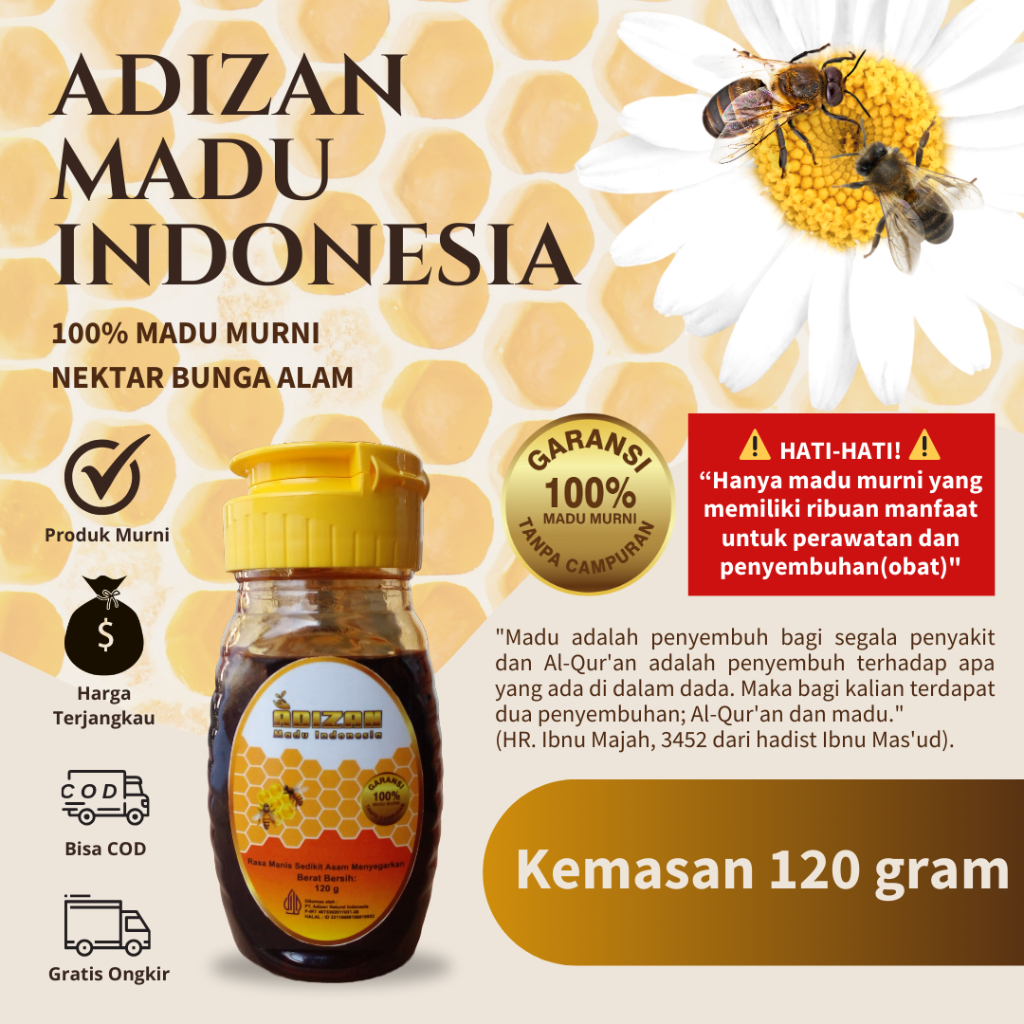 

Madu Murni 120 gram