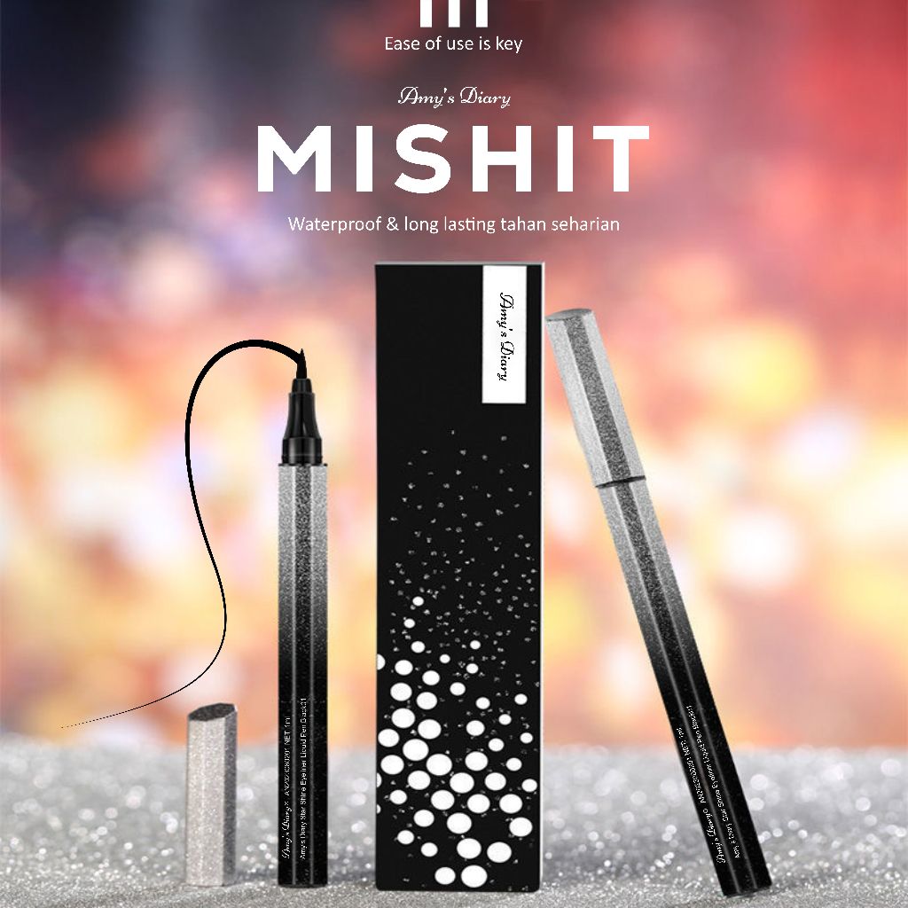 BeautyIsYour [BPOM] Amy's Diary Star Shine Eyeliner Liquid Pen Long-lasting Waterproof