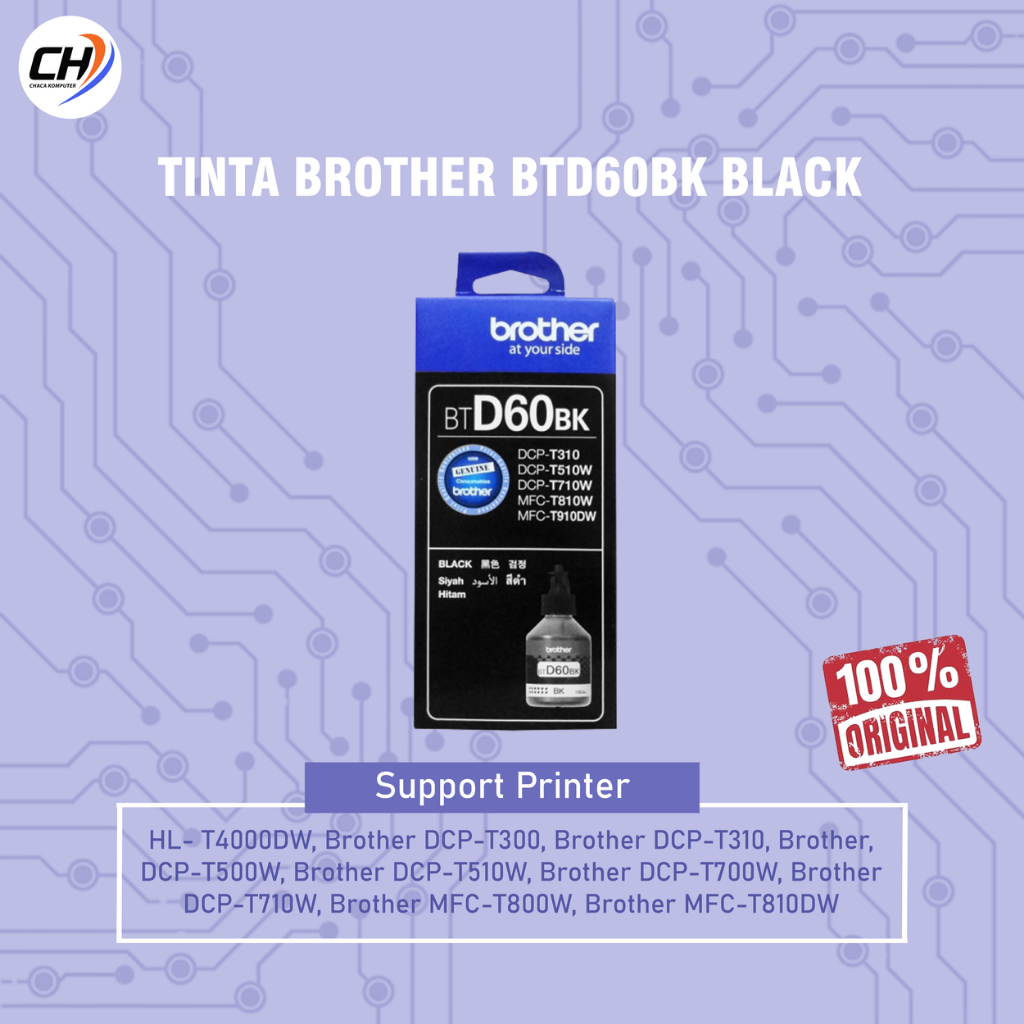Tinta Brother BTD60BK Black
