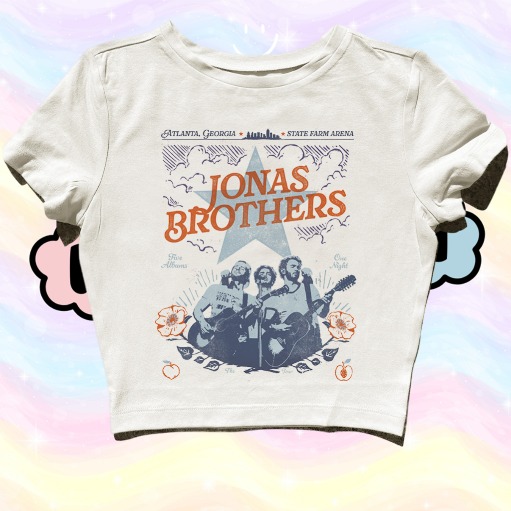 STARPERSON | CROP TOP JONAS BROTHERS ATLANTA GEORGIA | GRUNGE | Y2K | METAL | VINTAGE | ANIME | BAND