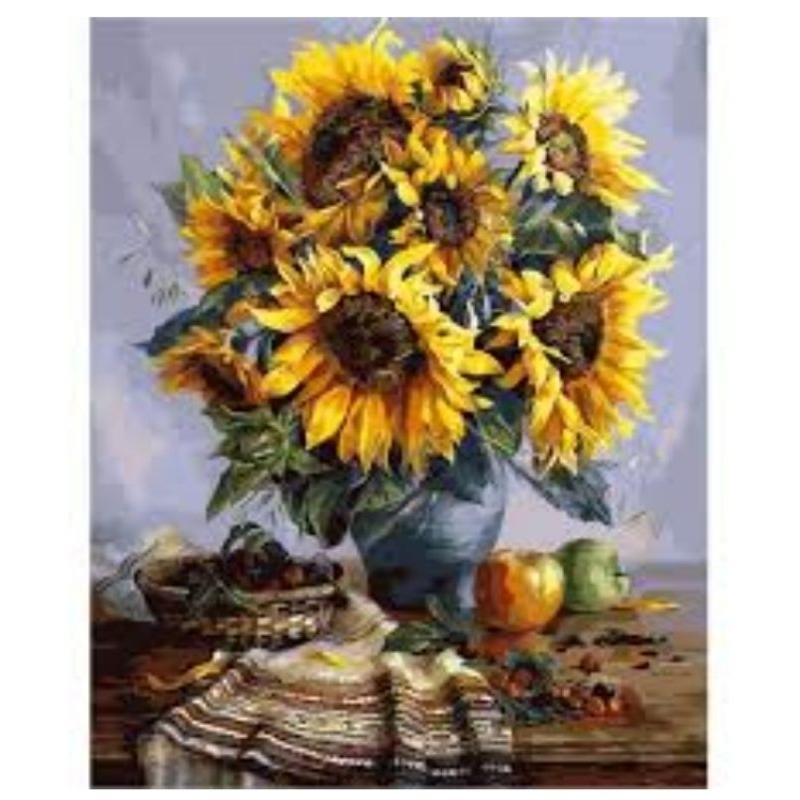 DIY CROSS STITCH Paket kristik bunga matahari