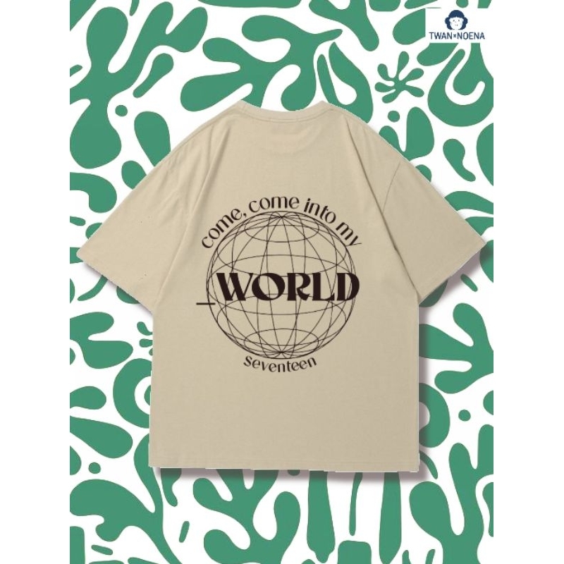 WORLD SEVENTEEN T-SHIRT / KAOS SEVENTEEN / KAOS KPOP KUSTOM