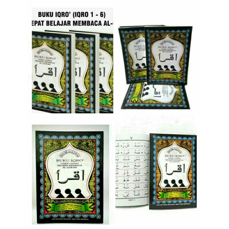 

Buku Iqro warna hitam jilid 1 - 6