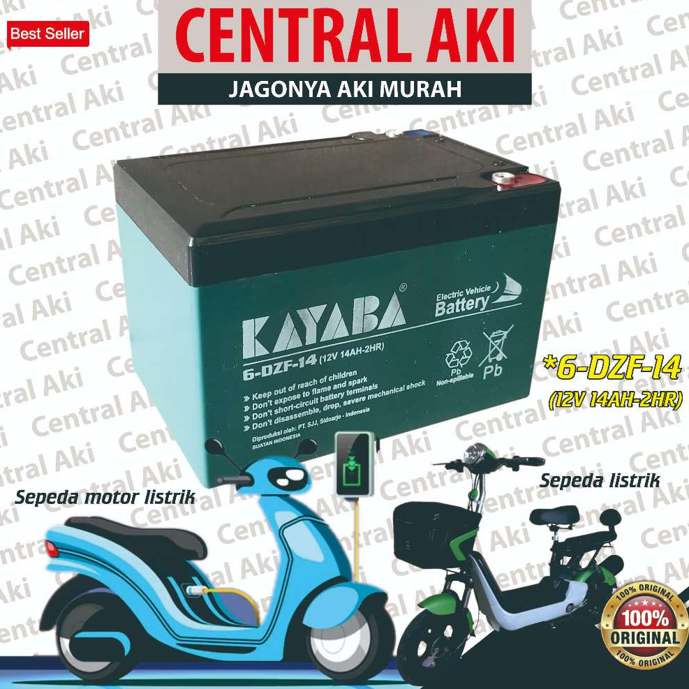 Kayaba 6-Dzf-14 12V 14Ah Aki Sepeda Listrik