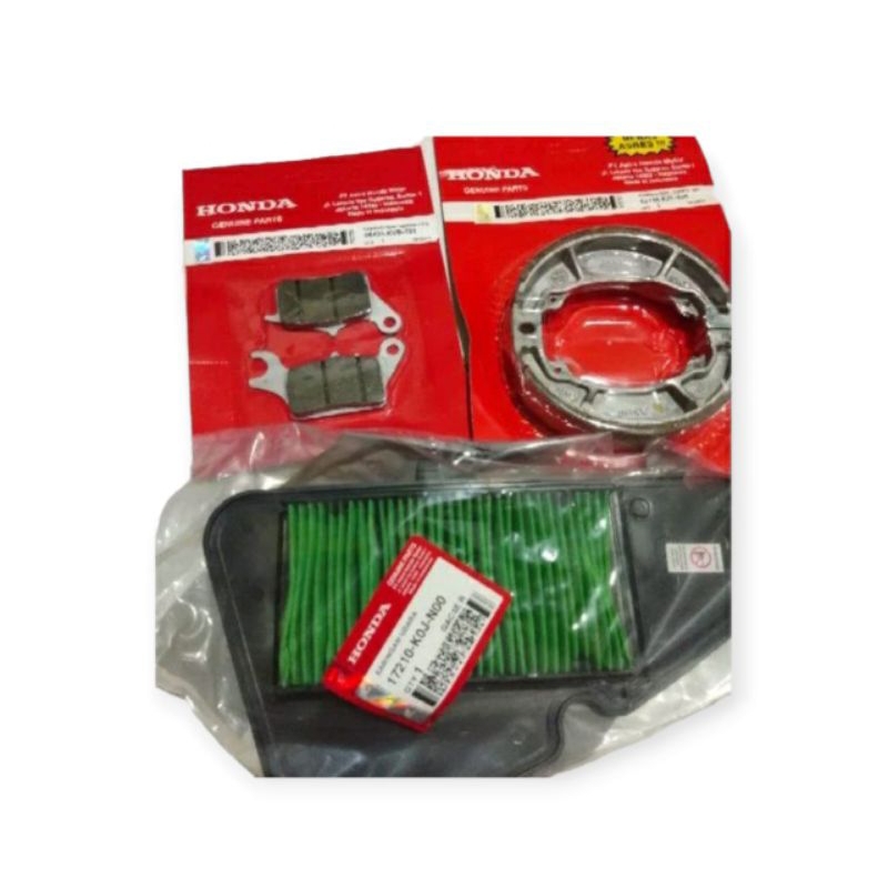 Kampas Rem Depan Belakang Filter Udara Honda Beat Deluxe Neat Street Fi Scoopy Fi New Esp 2021