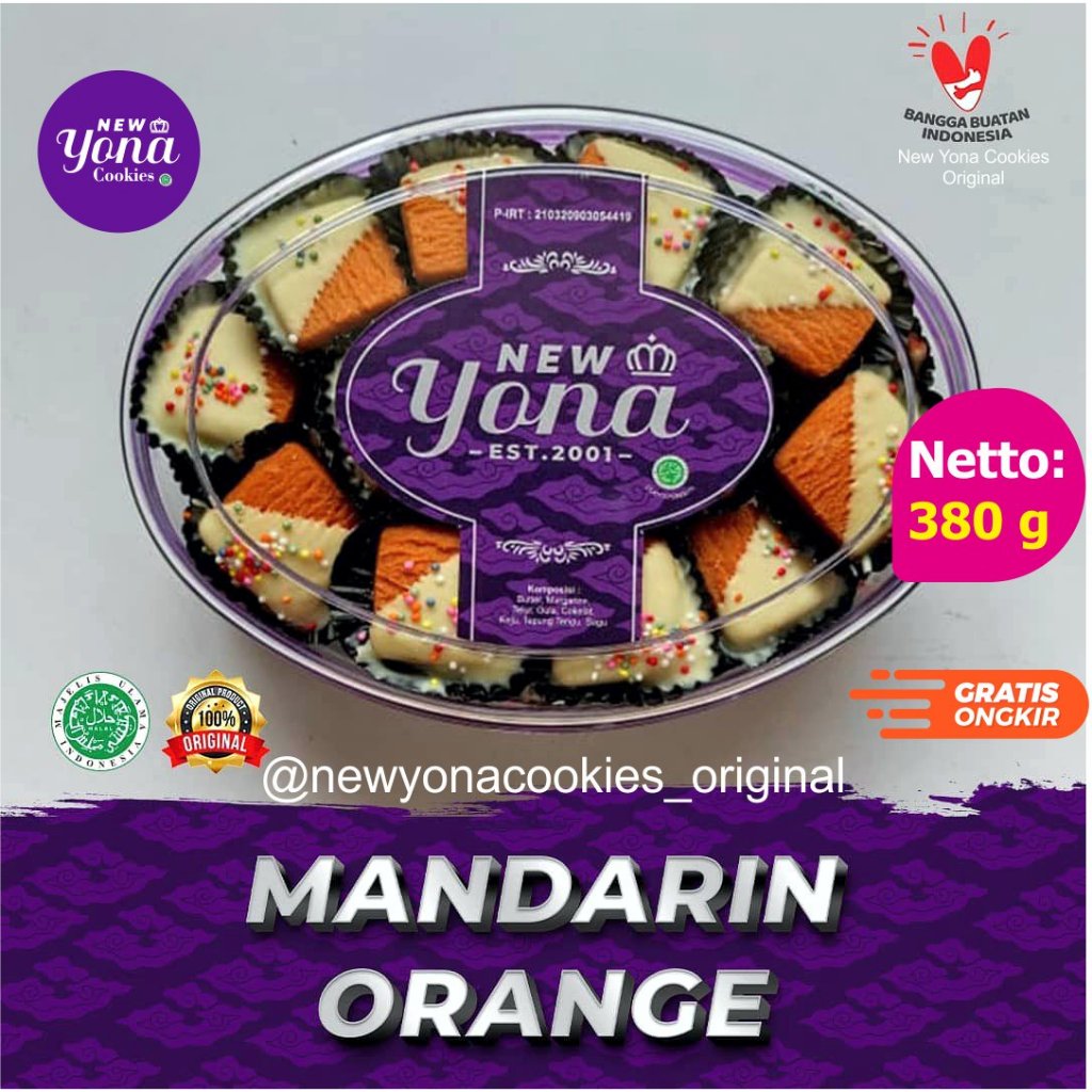 

[Ready] Kue Kering Lebaran New Yona Cookies - Mandarin Orange