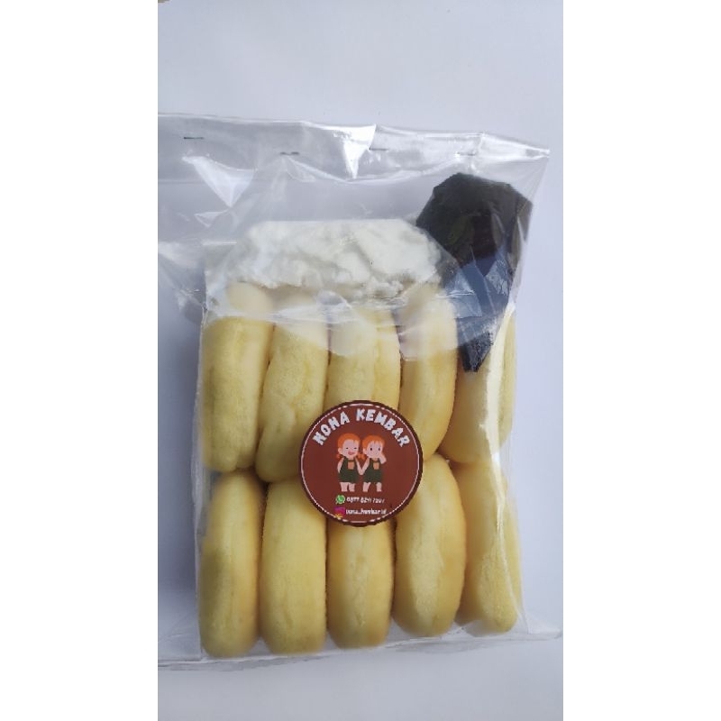 

Donat Susu isi 10 Pcs dengan Gula Halus dan Glaze