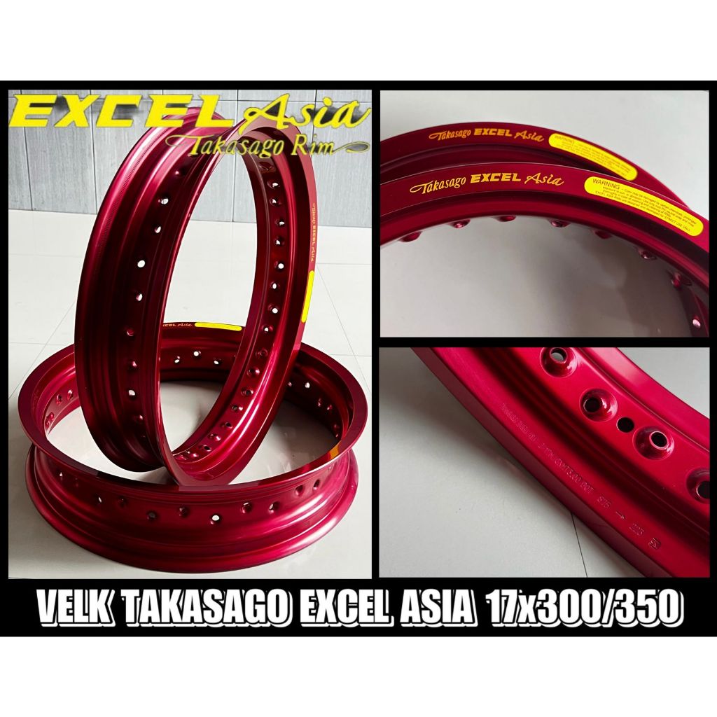 VELG EXCEL TAKASAGO ASIA RING 17 300 350 SET