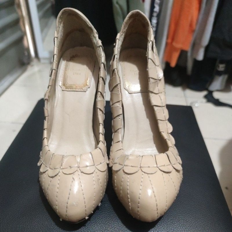 sepatu high heels christian Dior Made in italy luxury