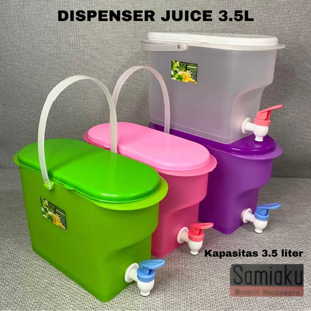 Dispenser jus portable / juice dispenser 3.5 liter / dispenser air minum serbaguna
